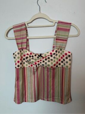Striped & Polka Dot Tankini top